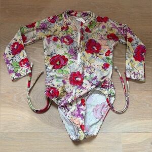 Zimmermann Multicolor Floral Kids Rashguard